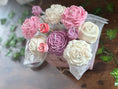 Load image into Gallery viewer, Petals of Love – Handbag Candle Bouquet