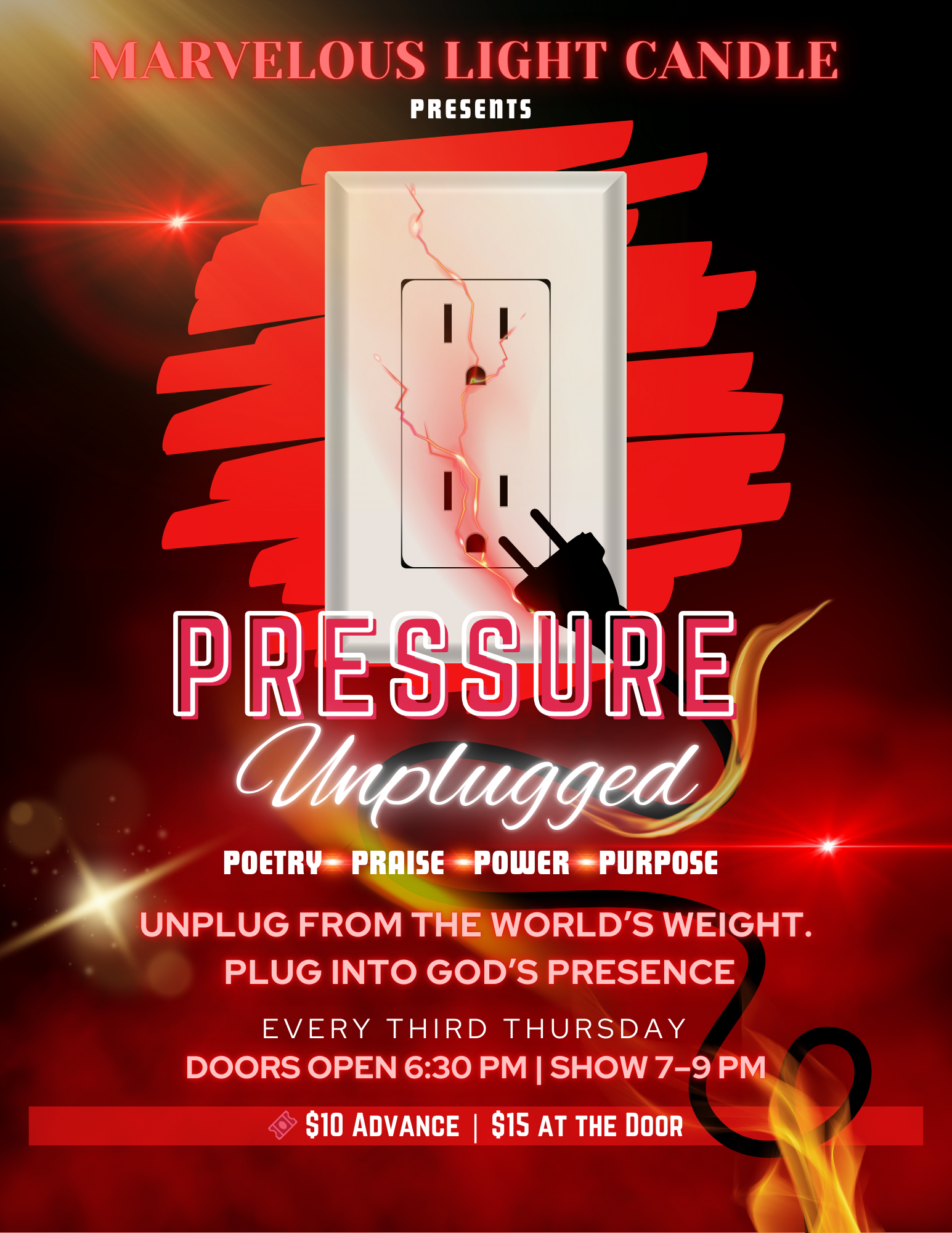 🎤 Pressure Unplugged: Poetry • Praise • Power & Purpose