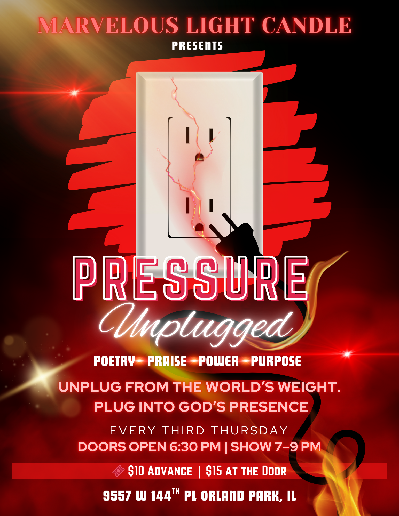 🎤 Pressure Unplugged: Poetry • Praise • Power & Purpose