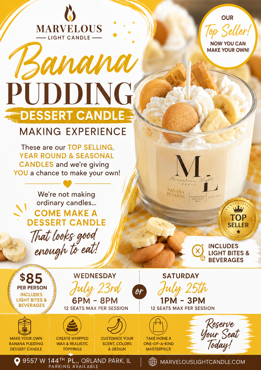 Dessert Candle Making Experience