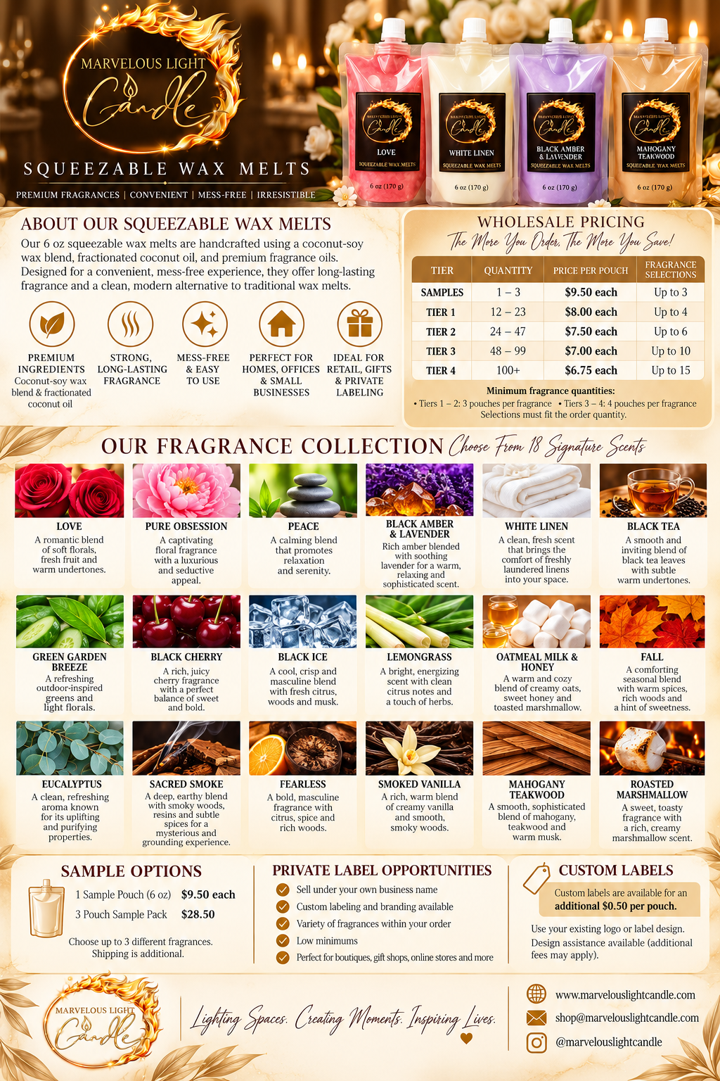 Squeezable Wax Melts Wholesale