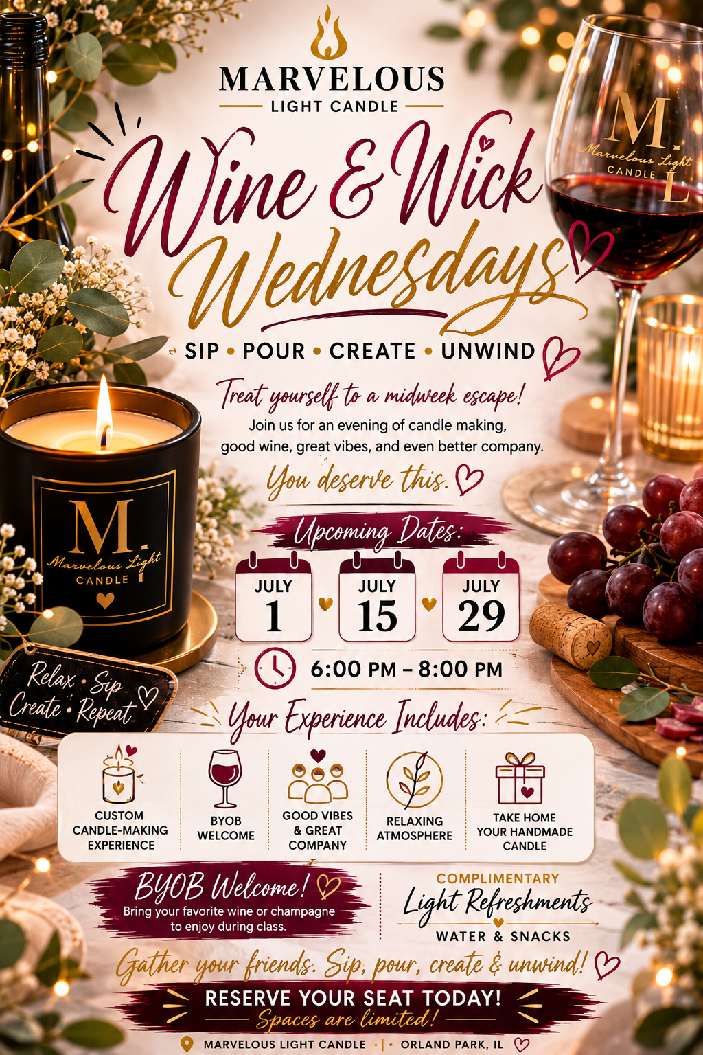 Wine & Wick Wednesdays