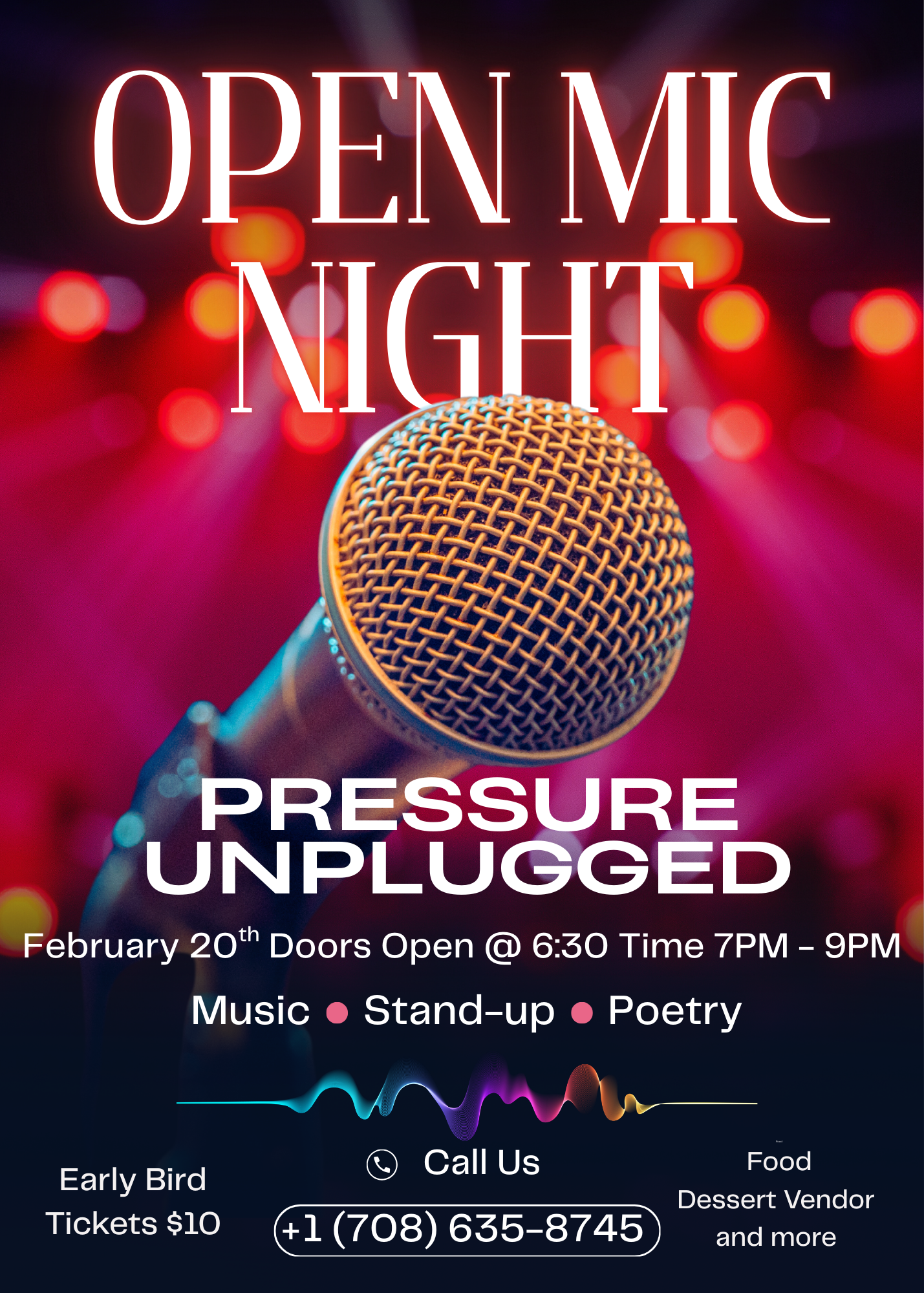 🎤 Pressure Unplugged: Poetry • Praise • Power & Purpose with a lil Humor let’s Love & Laugh