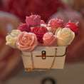 Load image into Gallery viewer, Petals of Love – Handbag Candle Bouquet
