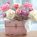 Load image into Gallery viewer, Petals of Love – Handbag Candle Bouquet
